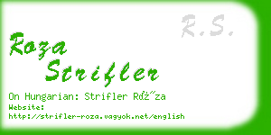 roza strifler business card